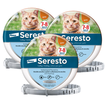 Seresto® Collare Antiparassitario Gatti Elimina Protezione Pulci Zecche